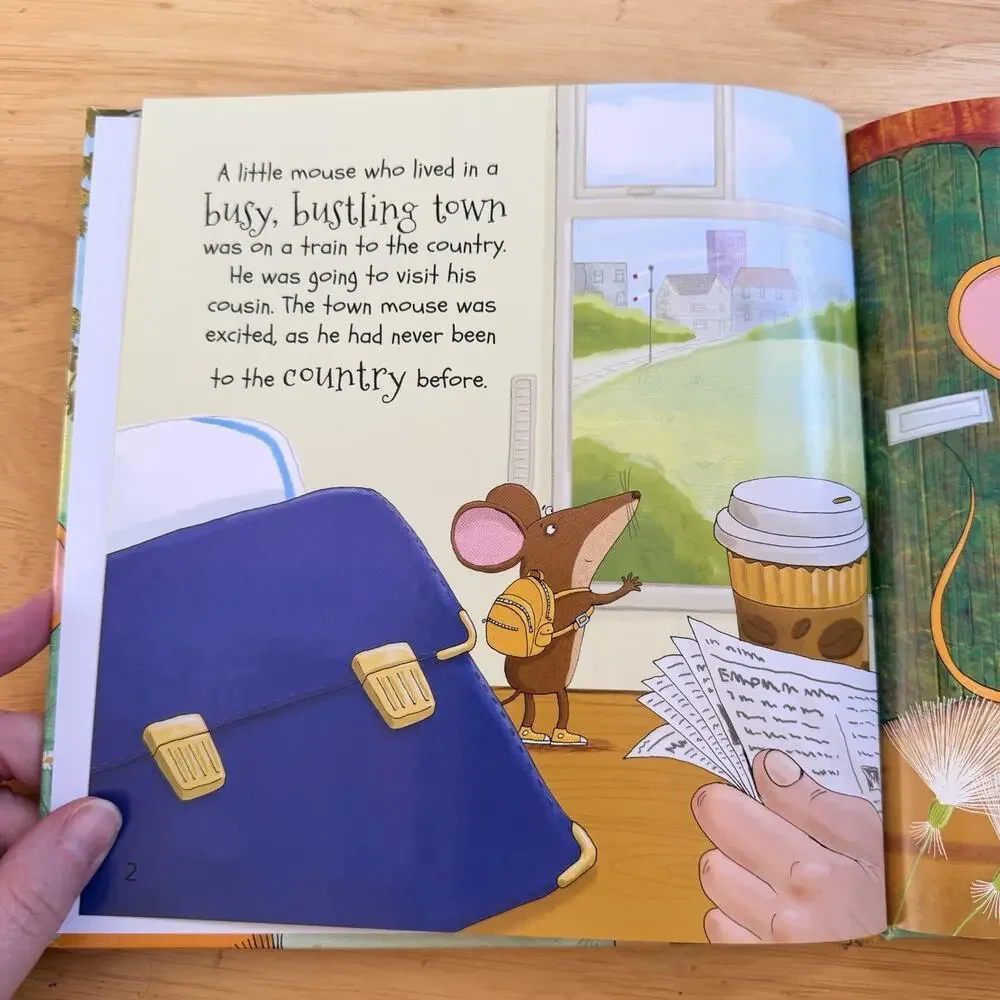 The Town Mouse and the Country Mouse Lets Learn Aesops Fables Hardcover Book